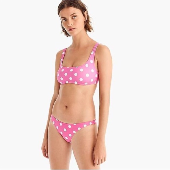 J. Crew Other - JCrew Pink Polka Dot Bikini